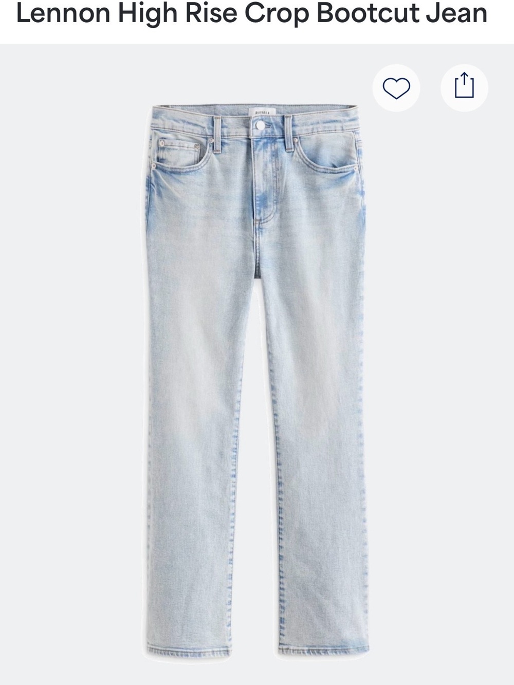 pistola Light Blue Straight Leg Jeans